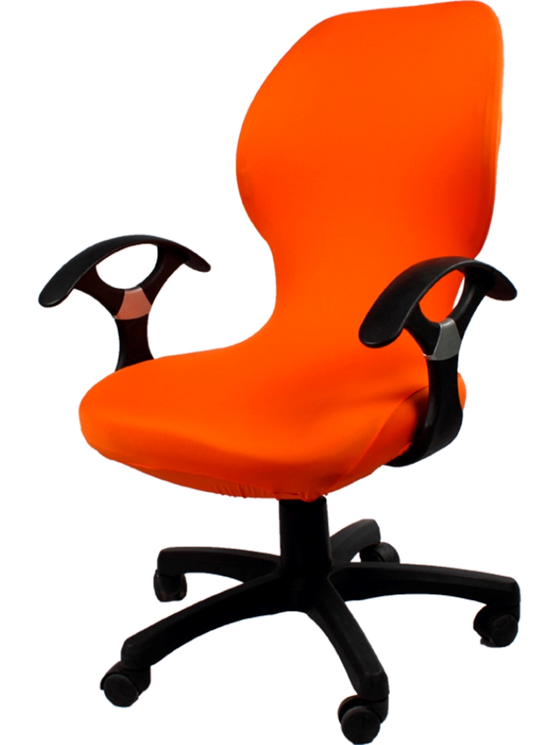 Чехол на компьютерное кресло и стул ГЕЛЕОС 705, оранжевый